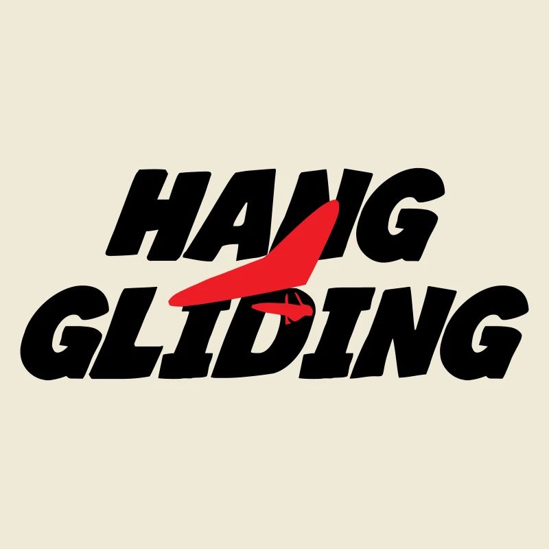 Graphisme Hang Gliding Rouge Intense