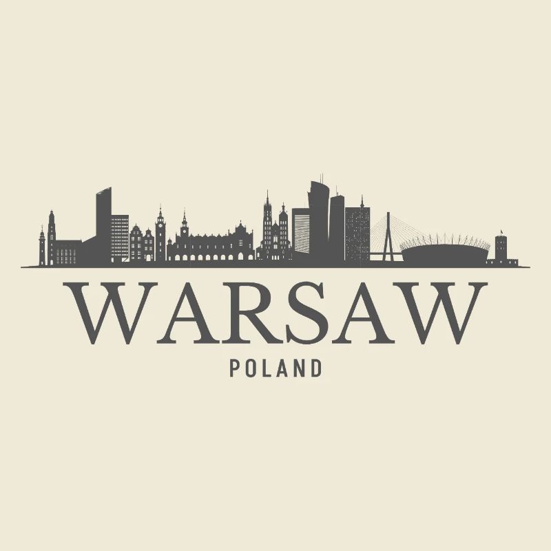 Varsovie, Pologne, silhouette de Varsovie