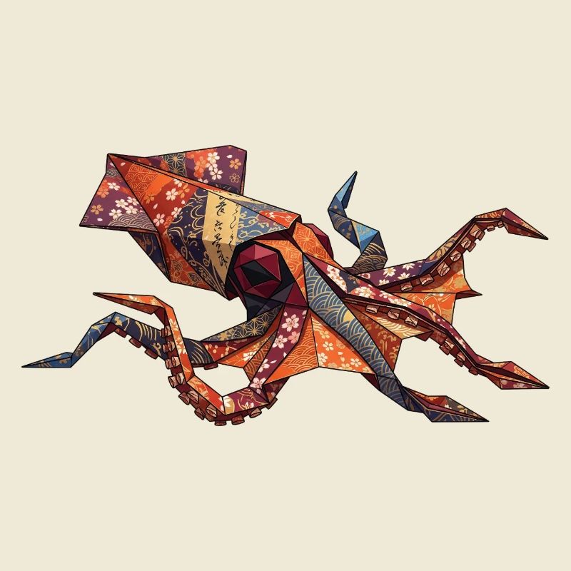 Origami-Krabben-Patchwork