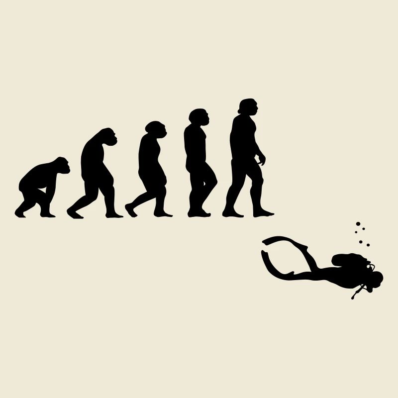 Evolution diving with a device