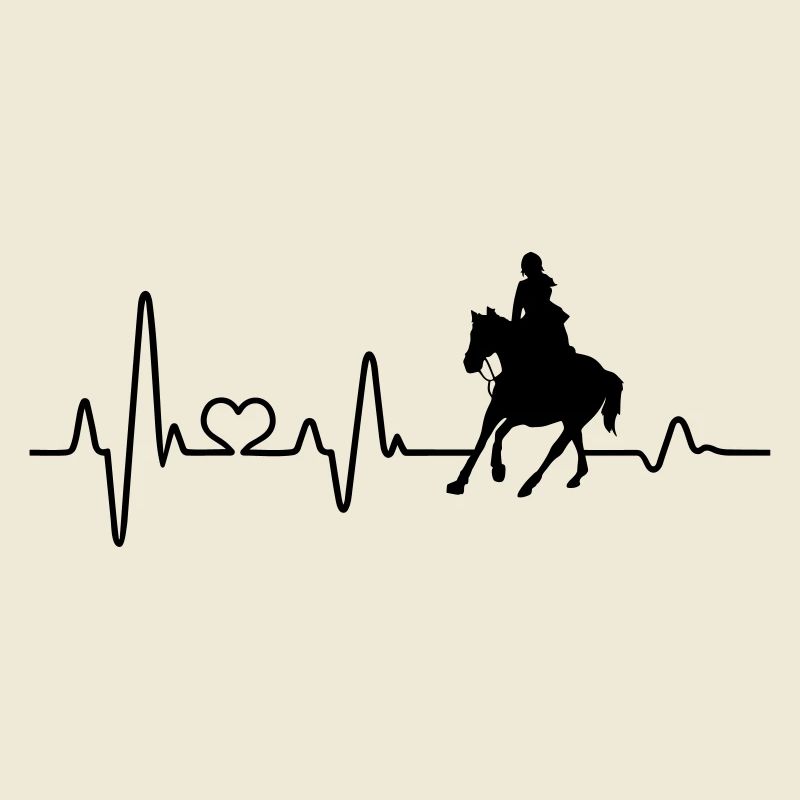 Pferd Reiterin Reiten Mädchen Herzschlag Reiter