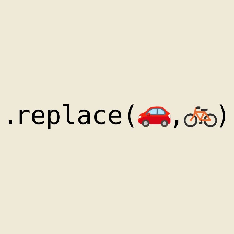 Remplacer les voitures par des vélos; Édition Python