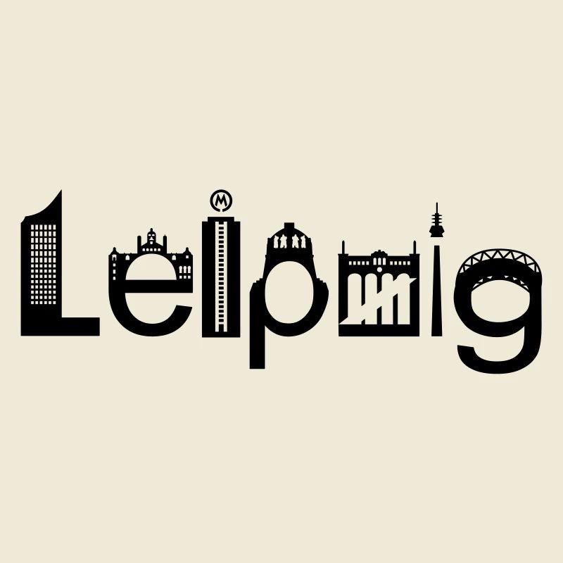 Leipzig Skyline with Landmarks