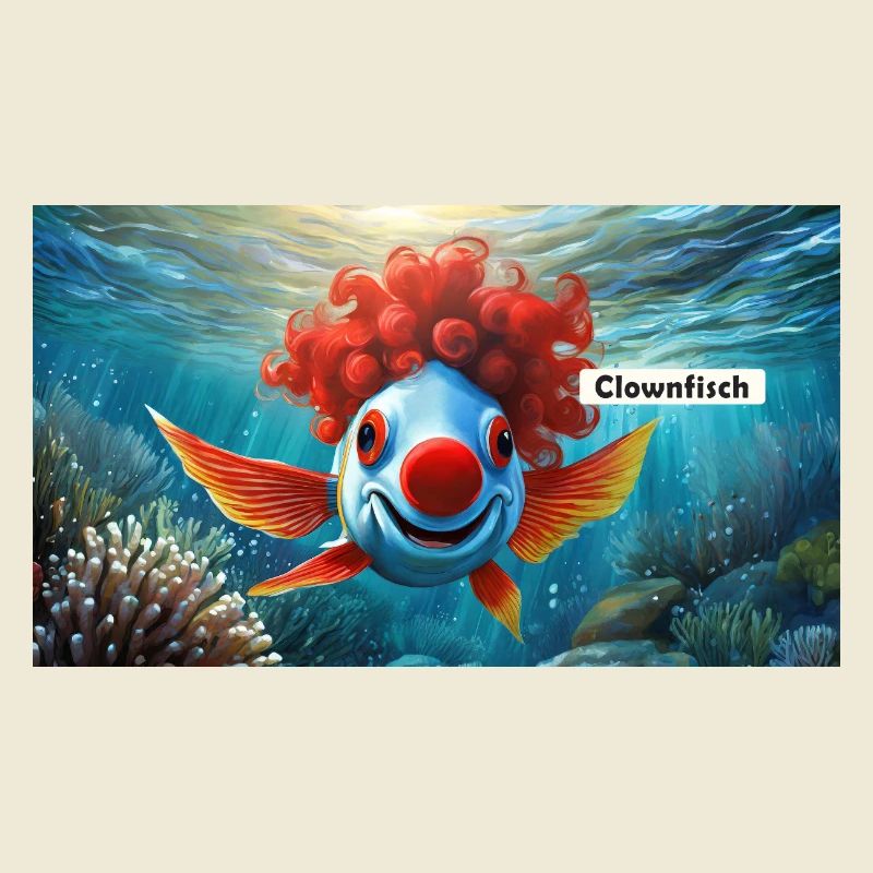 Pun ambiguous german expression - Clownfisch