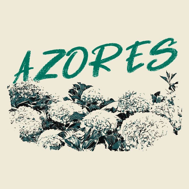 Azores Botanical Hydrangeas Turquoise