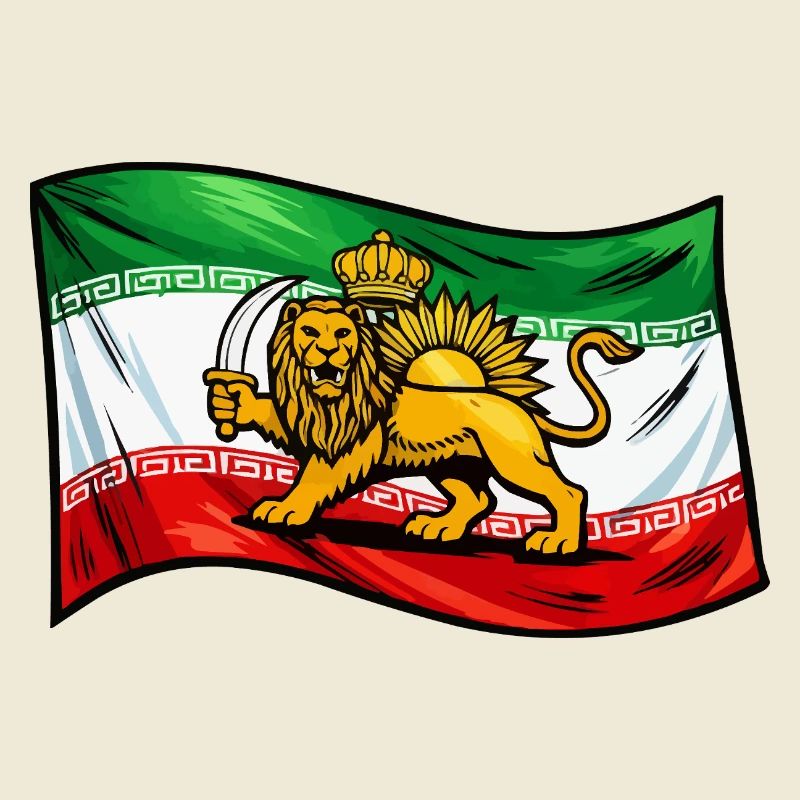 Drapeau de la Perse et de l’Iran
