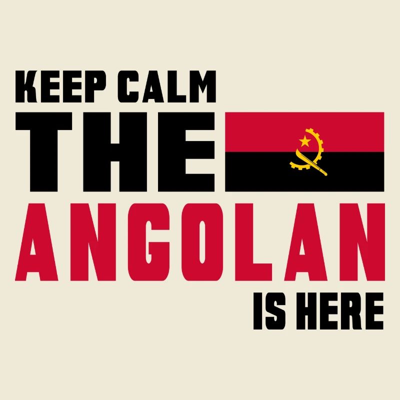 Conception du drapeau Angola Keep Calm