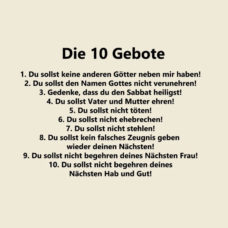 10 commandements