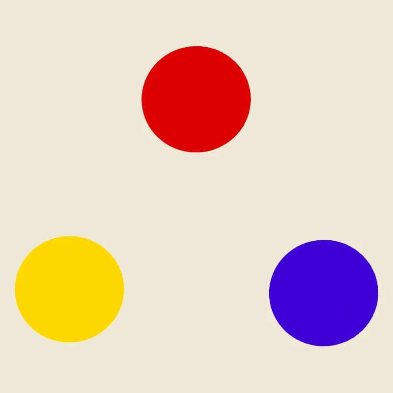 Sphären der Primärfarbe