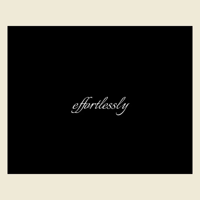 Effortlessly Elegant Script Typography