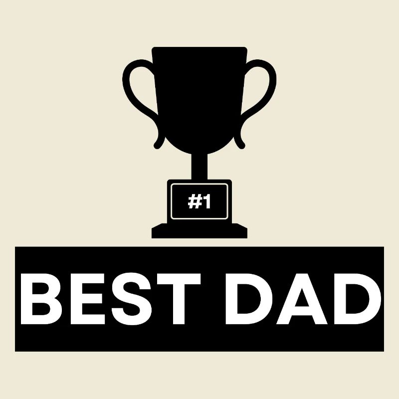 Nummer 1 Beste Papa Bold Typografie