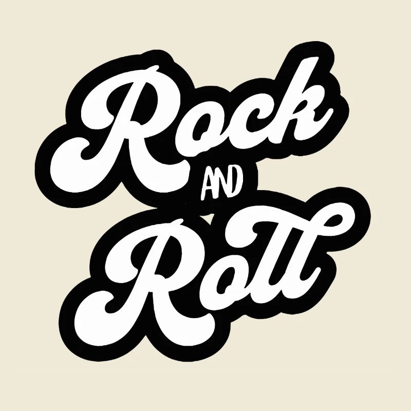 Rock and Roll Vintage Script
