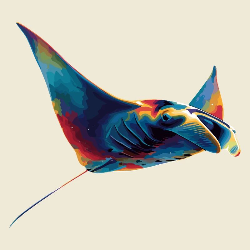 Manta Ray, Devil Ray, Stingray, Diver