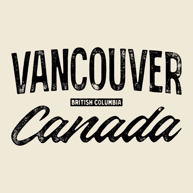 Vancouver Canada Retro Lettering Design