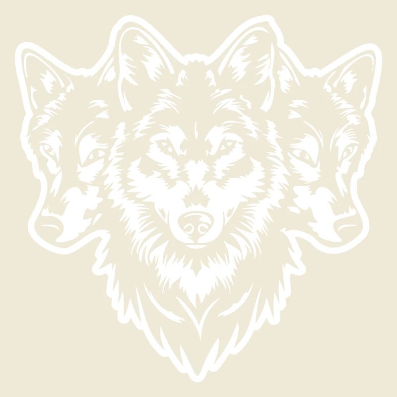 Wolf Pack Wolf Head