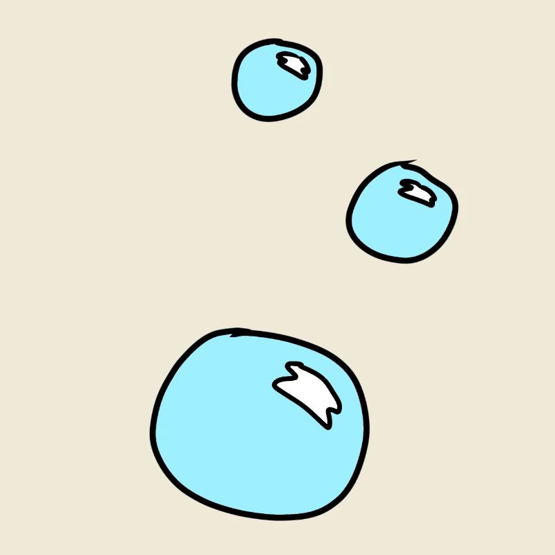 Soap Bubbles Circles Shape Water Blue