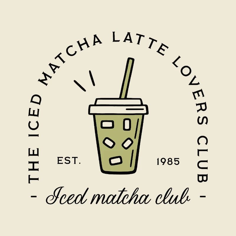 Iced matcha latte lovers