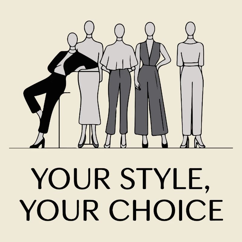 Elegantes monochromes Modeillustrationsset