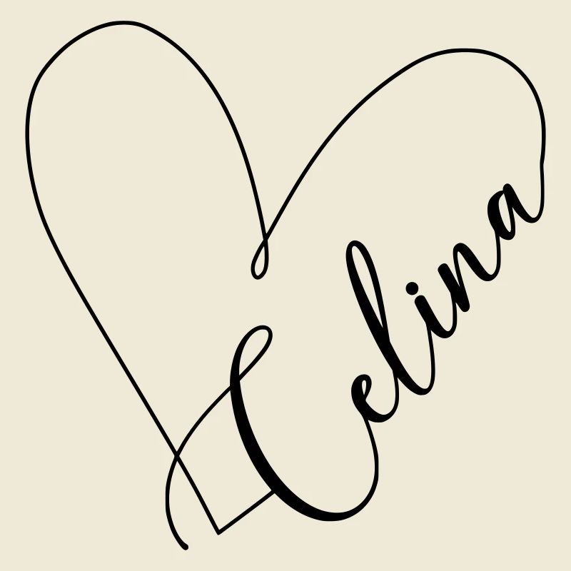 Celina Name Heart Line