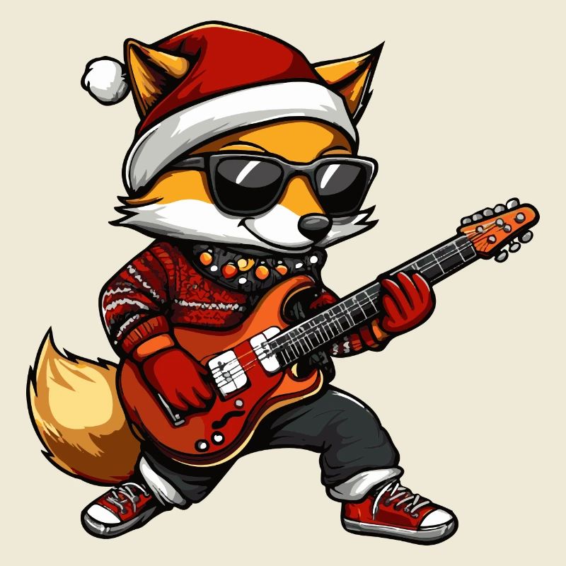 Guitare de Noël Fox