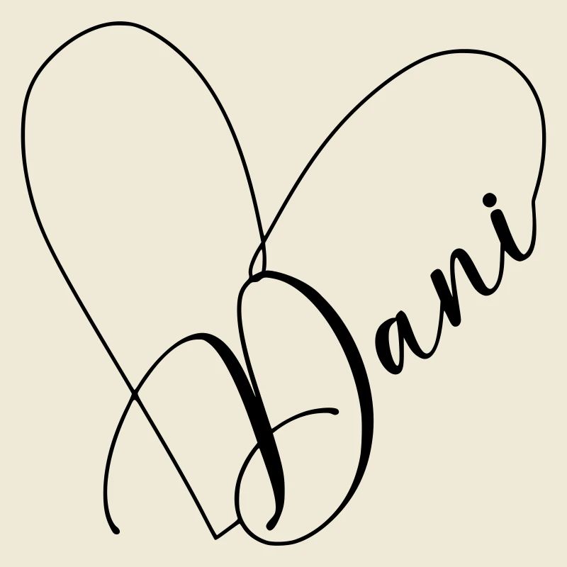 Dani Name Heart Line