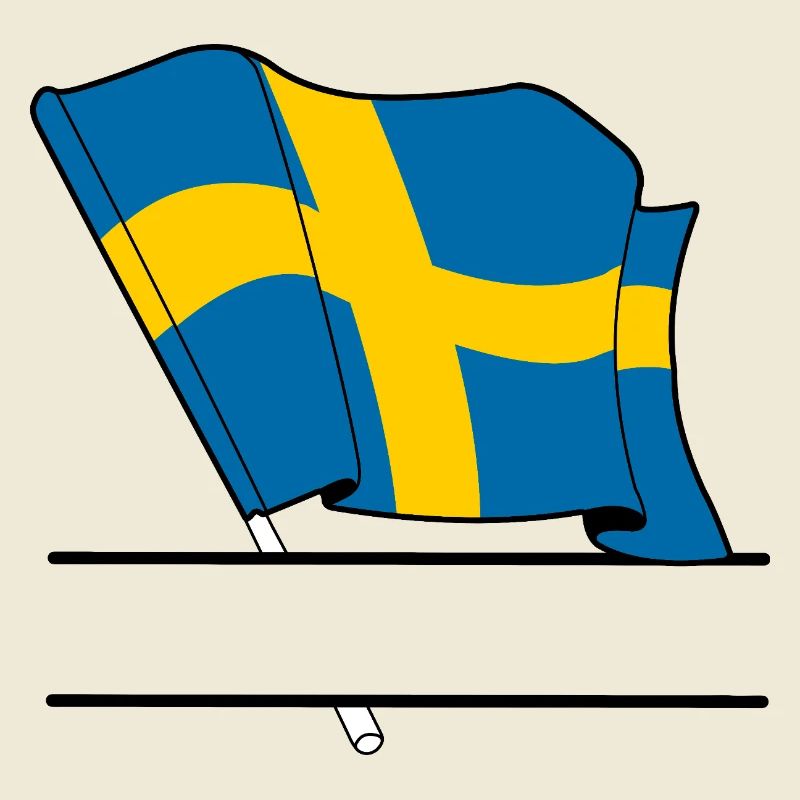 SWEDEN Flag – Custom Text