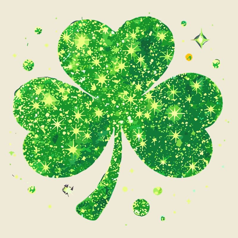 Fête de la Saint-Patrick Trèfle Lucky