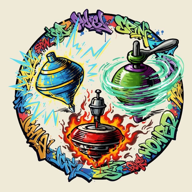 Yoyo Fire Graffiti Circle