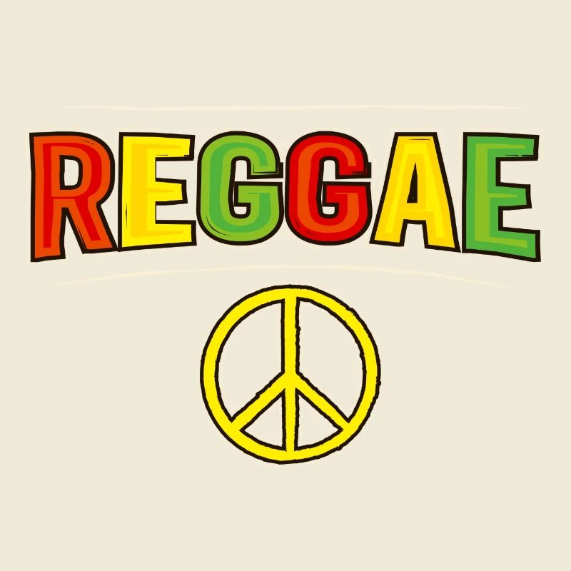 Décor de la pièce de couleurs Reggae Peace