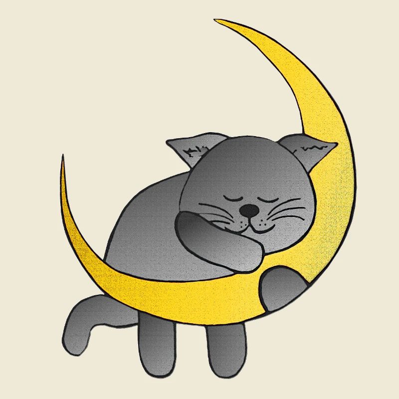 Monde, Katzen design, schlafend