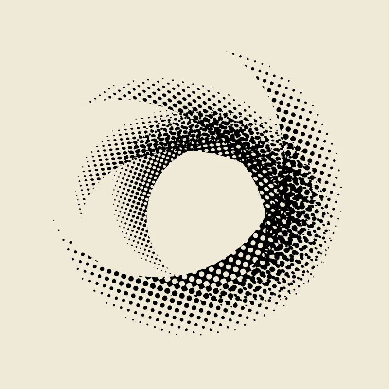 Circle art dotted