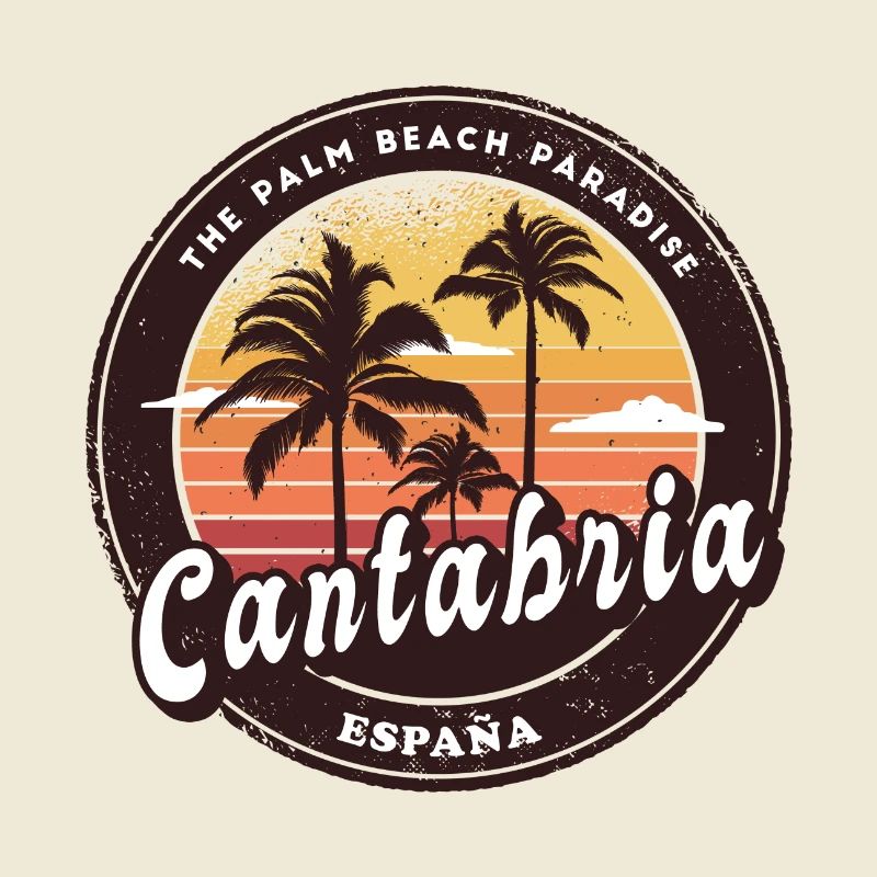 Design de plage de Cantabrie, Espagne