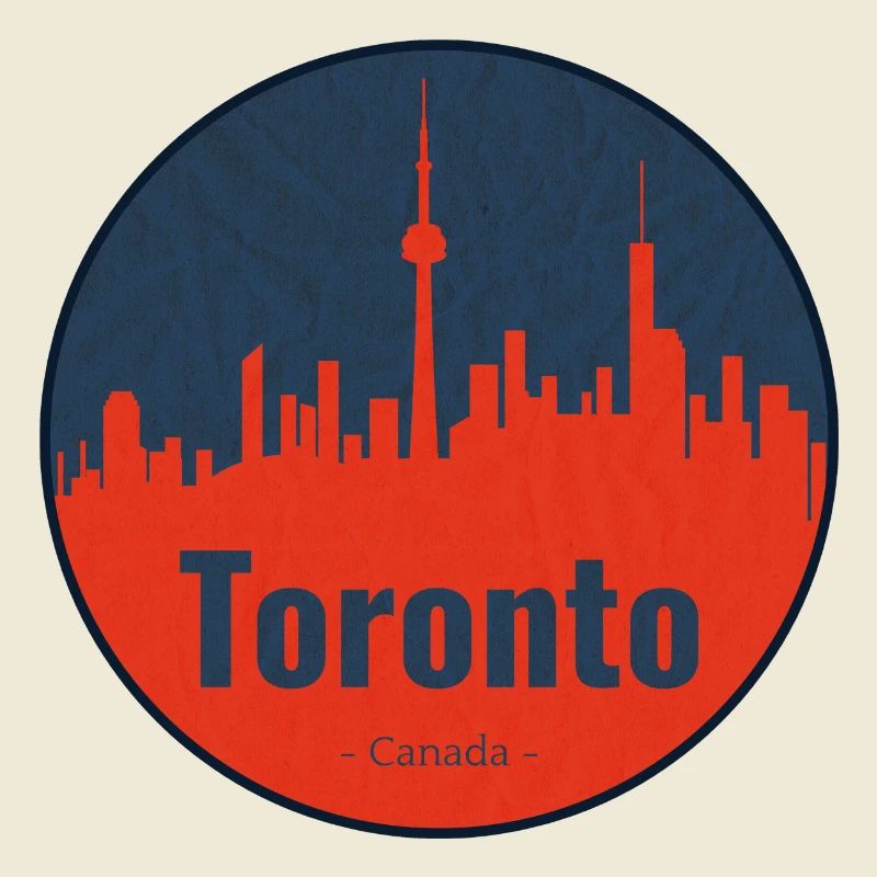 Toronto Skyline Circle Badge