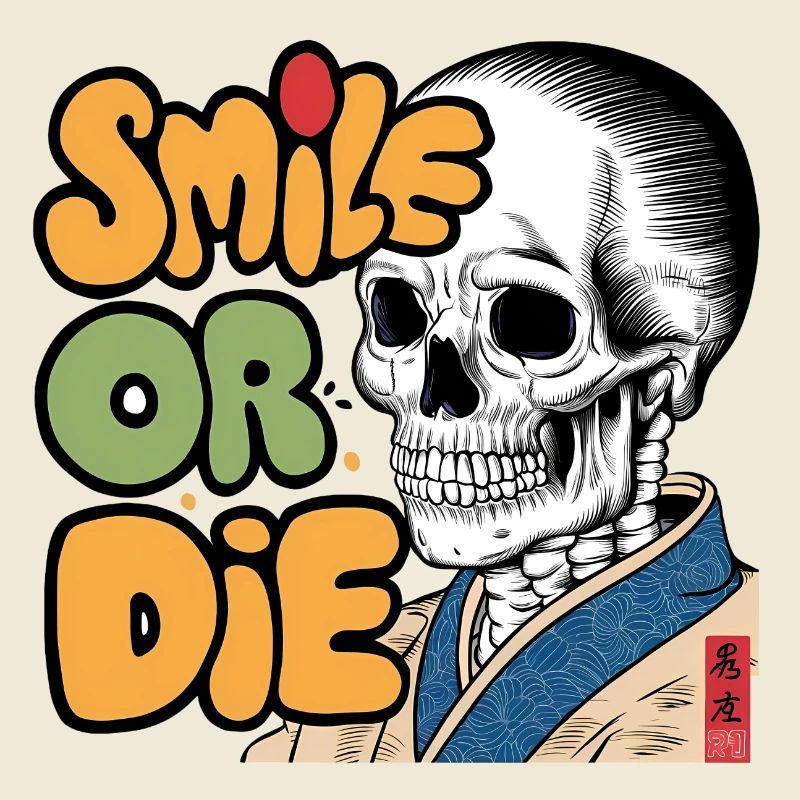 Skeletor with Optimistic Message