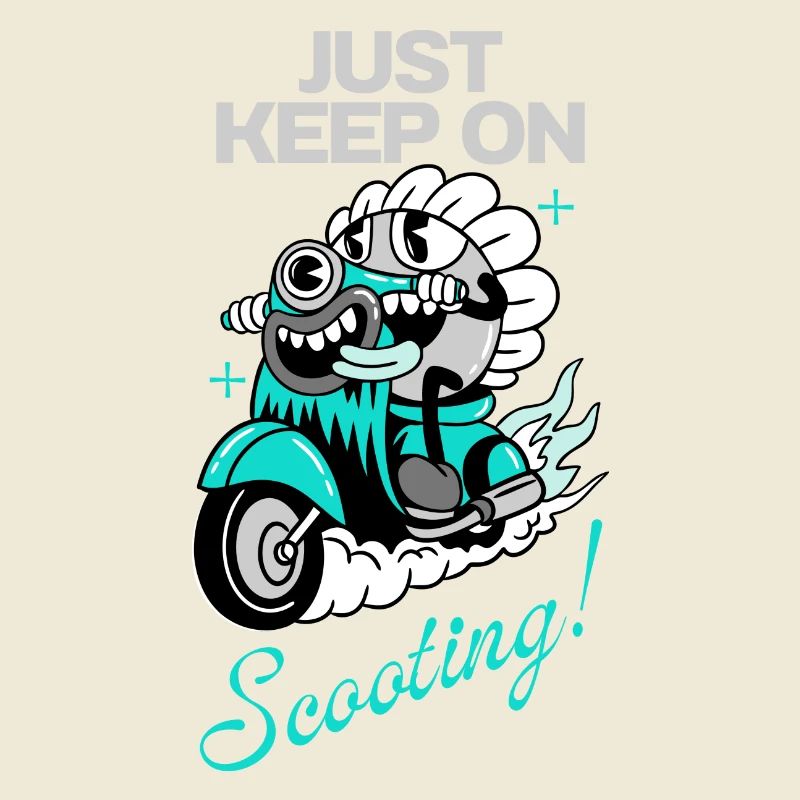 Just Keep On Scooting – Comic Scooter Fun