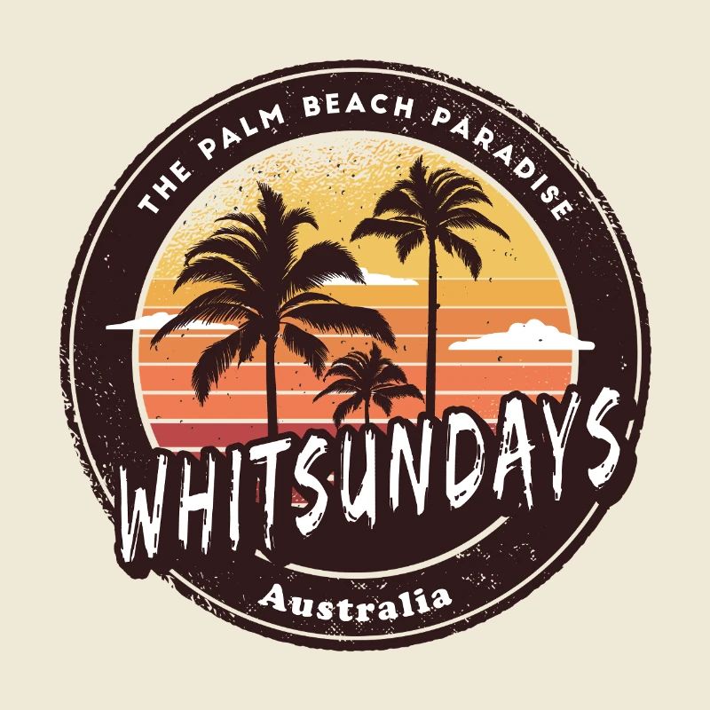 Whitsundays Australia Palm Trees Design