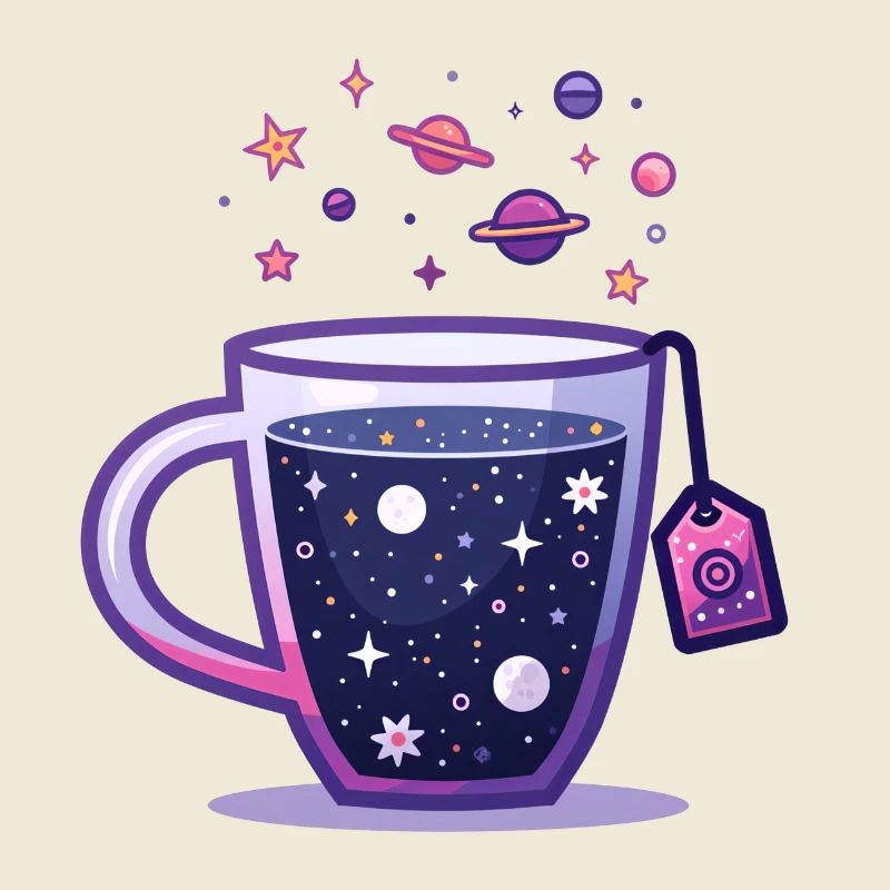 Universe Tea Galaxy in Tea Cup