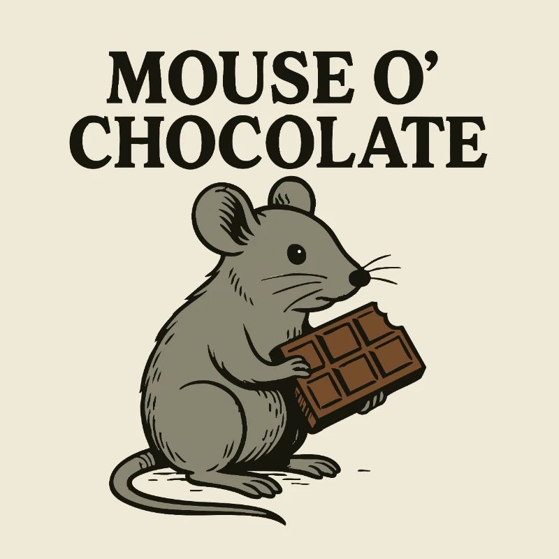 Souris o’Chocolat Jeu de mots Souris Chocolat