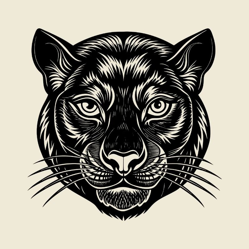 Visage de panthère