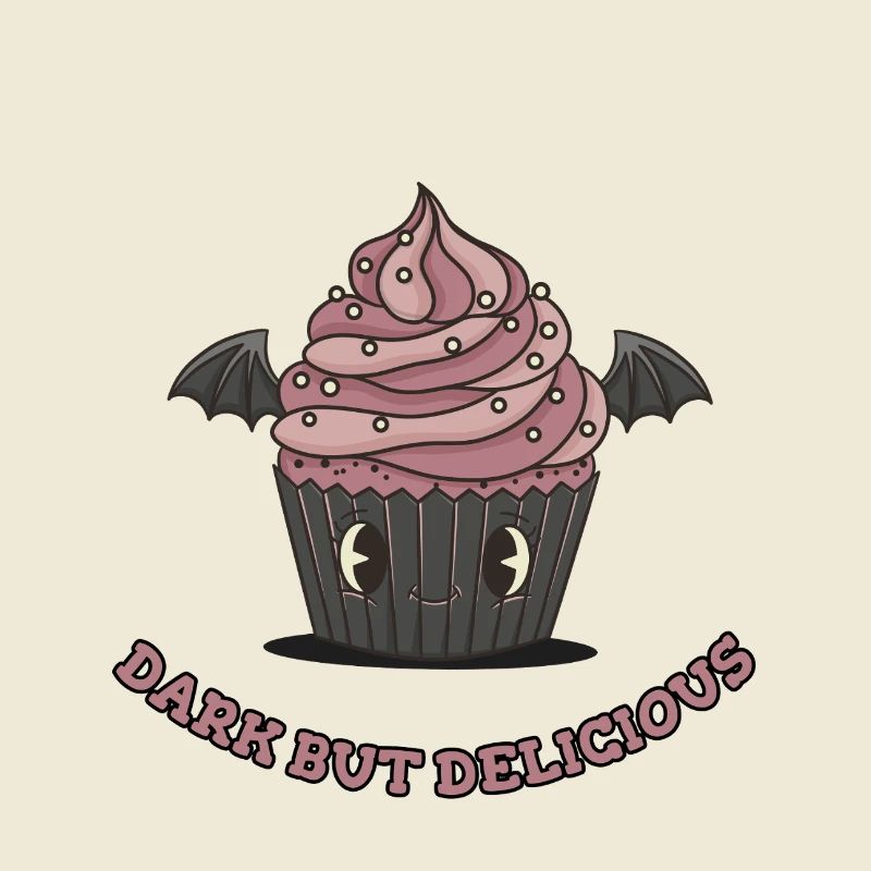 Niedlicher Gothic-Cupcake