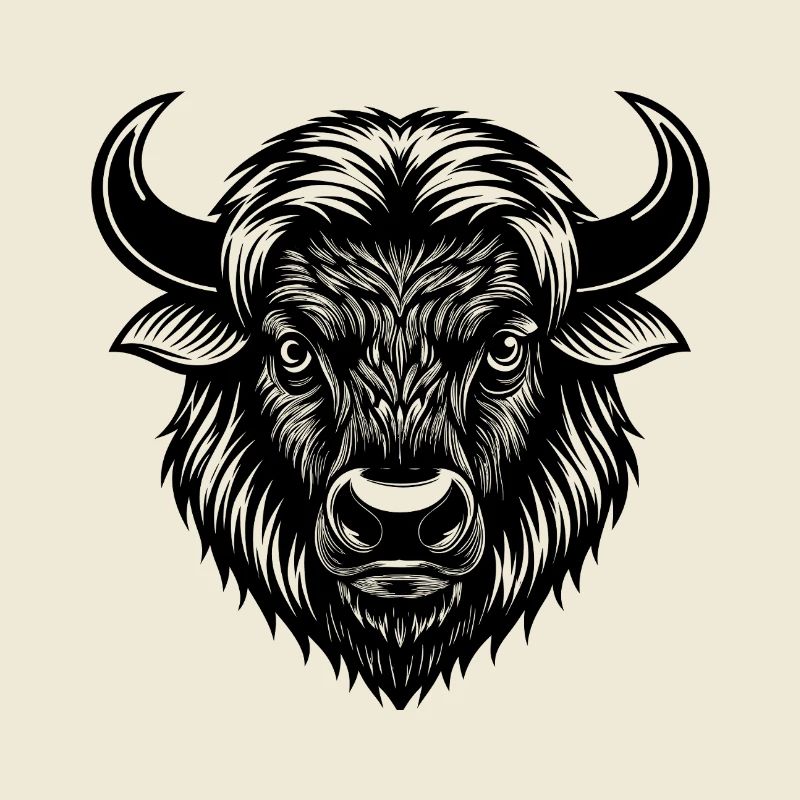 Tête de bison