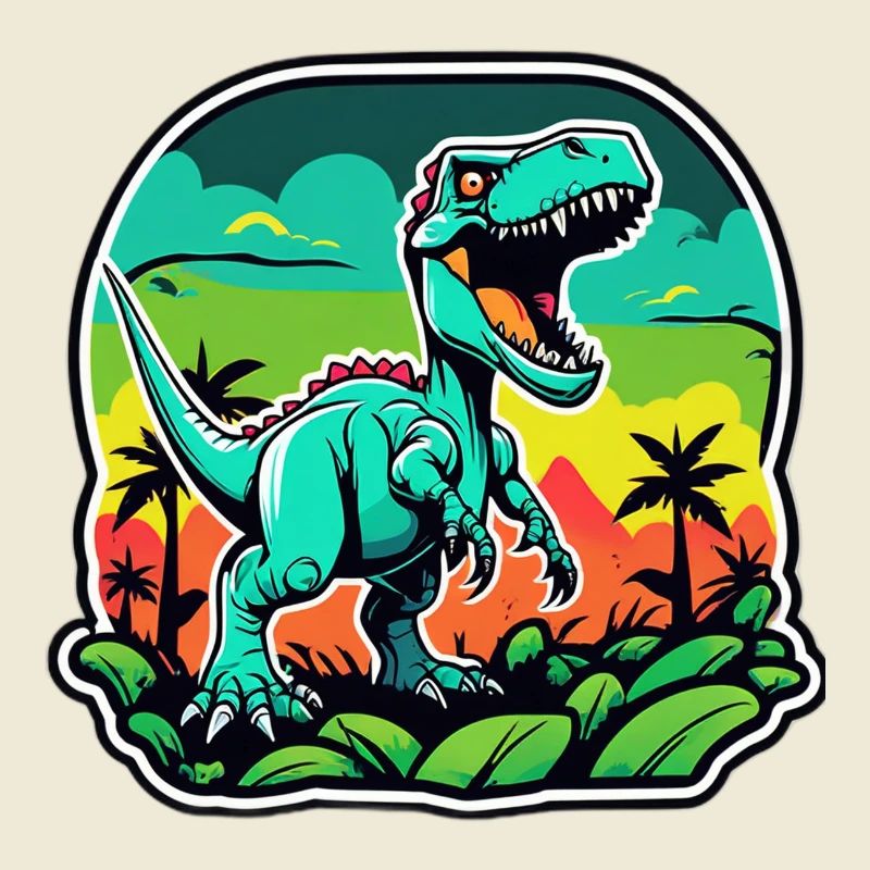 Neon Tropical T-Rex