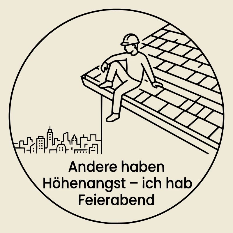 Dachdecker Höhenangst Feierabend