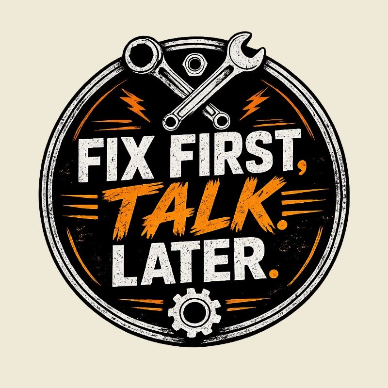 Fix First, Talk Later – Mechanic Tee