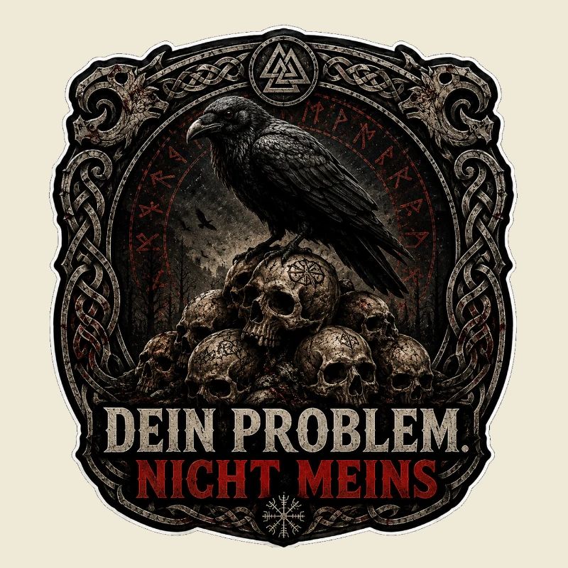 Dein Problem Nicht Meins Gothic Patch