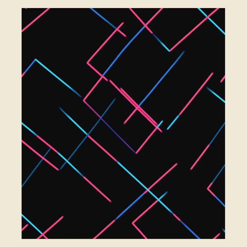 Abstract neon lines