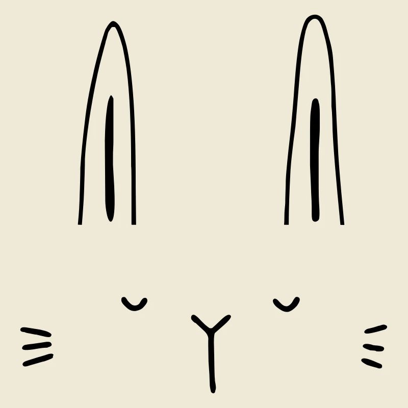 Hase Hasengesicht Gesicht Geschenkidee