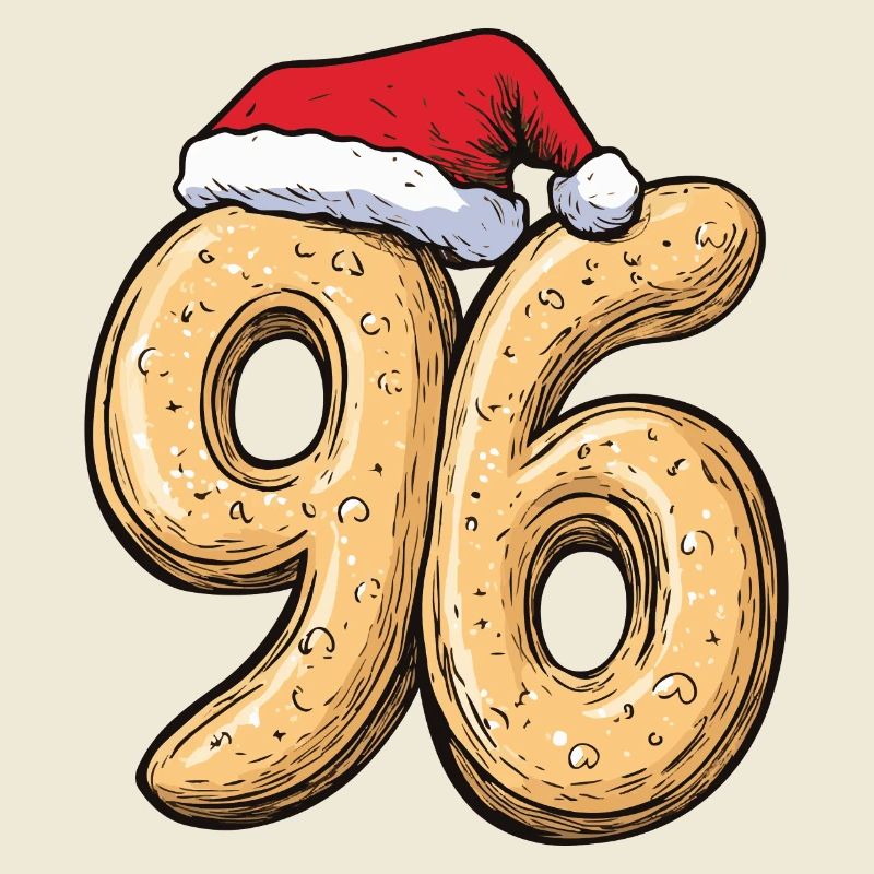 Biscuit de Noël à 96 chiffres