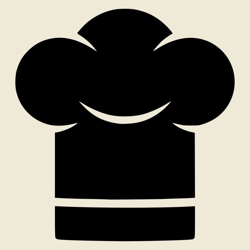 Chapeau de chef Silhouette du chapeau de chef