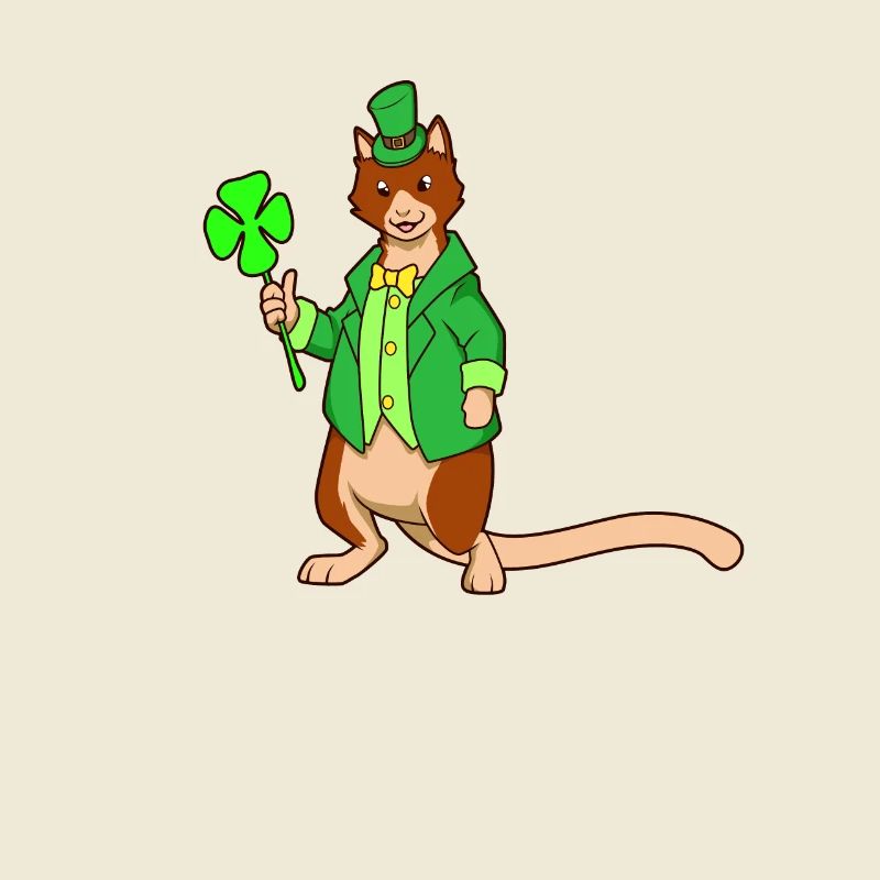 Tree Kangaroo Leprechaun - St Patrick's Kangaroo
